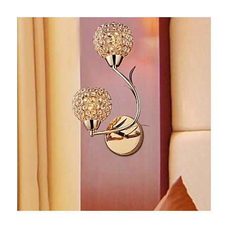 Crystal Wall Sconces Reading Wall Lights Modern Contemporary Metal
