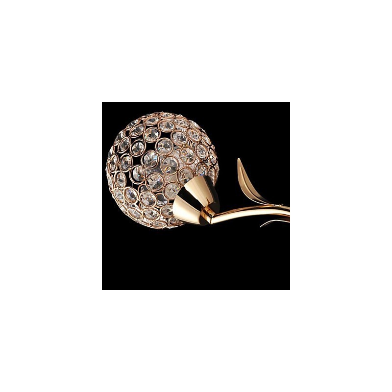 Crystal Wall Sconces Reading Wall Lights Modern Contemporary Metal