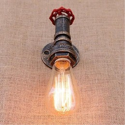 Nostalgia Simple Water Pipe Decorative Small Wall Lamp Wall Light