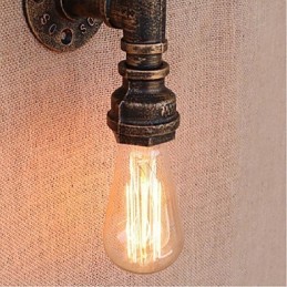 Nostalgia Simple Water Pipe Decorative Small Wall Lamp Wall Light