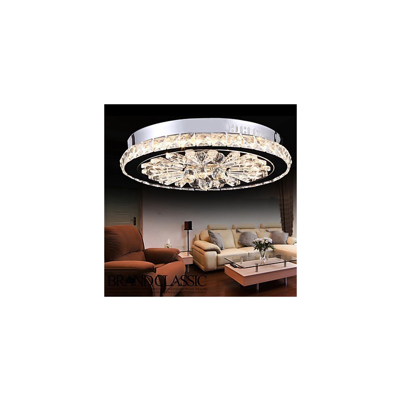 Crystal Flush Mount Modern Contemporary Living Bed Dining Kids Metal