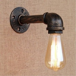Nostalgia Simple Water Pipe Decorative Small Wall Lamp Wall Light