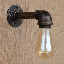 Nostalgia Simple Water Pipe Decorative Small Wall Lamp Wall Light
