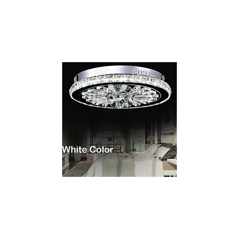 Crystal Flush Mount Modern Contemporary Living Bed Dining Kids Metal