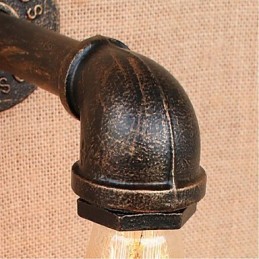 Nostalgia Simple Water Pipe Decorative Small Wall Lamp Wall Light