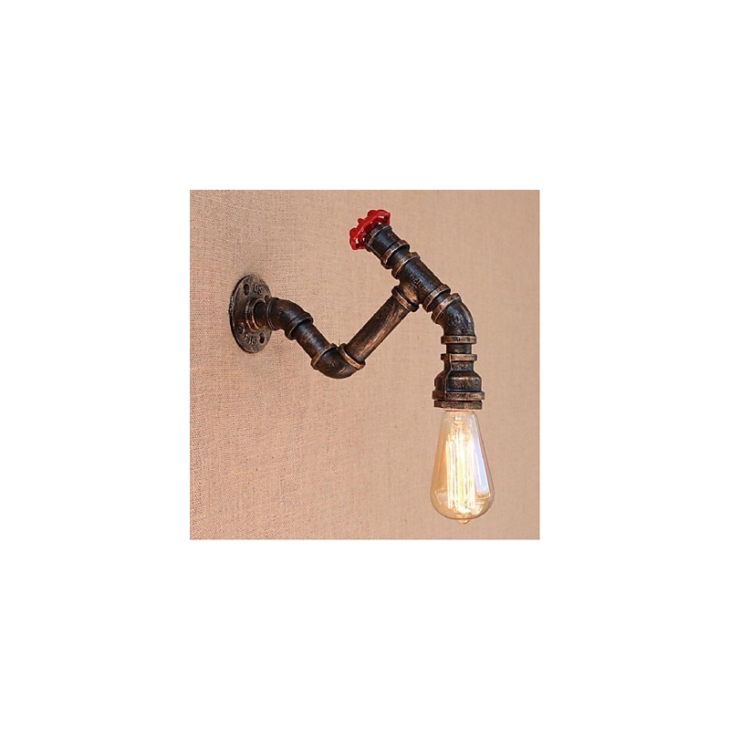 Nostalgia Simple Water Pipe Decorative Small Wall Lamp Wall Light