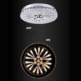 Crystal Flush Mount Modern Contemporary Living Bed Dining Kids Metal