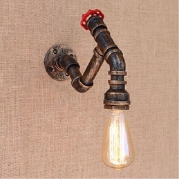 Nostalgia Simple Water Pipe Decorative Small Wall Lamp Wall Light