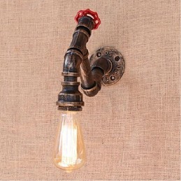 Nostalgia Simple Water Pipe Decorative Small Wall Lamp Wall Light