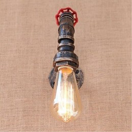 Nostalgia Simple Water Pipe Decorative Small Wall Lamp Wall Light