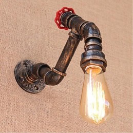 Nostalgia Simple Water Pipe Decorative Small Wall Lamp Wall Light