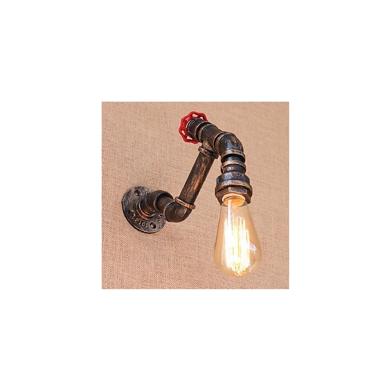 Nostalgia Simple Water Pipe Decorative Small Wall Lamp Wall Light
