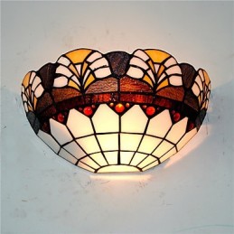 Retro Country Wall Lights Glass Shade Living Room Bedroom Restaurant Cafe Bar Wall Sconces