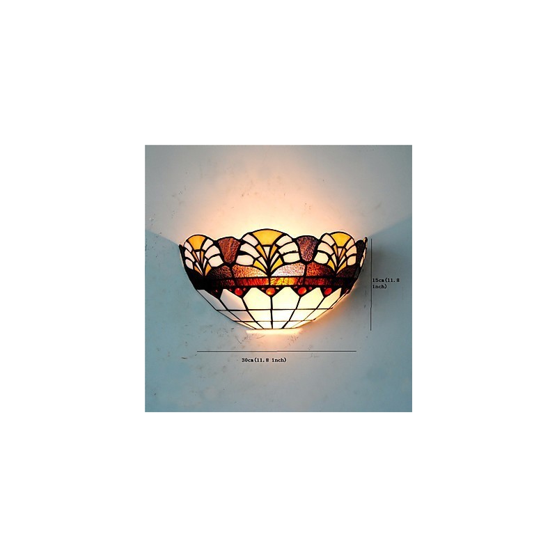 Retro Country Wall Lights Glass Shade Living Room Bedroom Restaurant Cafe Bar Wall Sconces