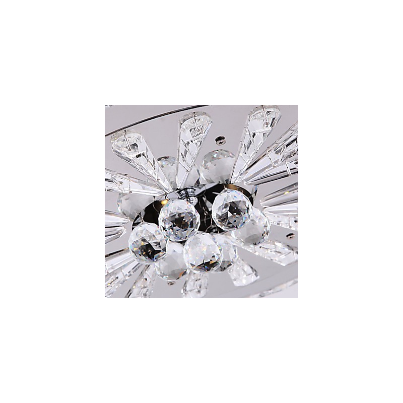 Crystal Flush Mount Modern Contemporary Living Bed Dining Kids Metal