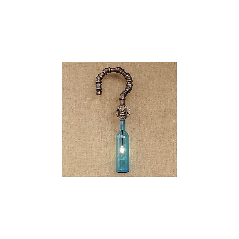 Retro American Village Creative Industry Wind Designer Water Bottle Wall Lamp Wall Light