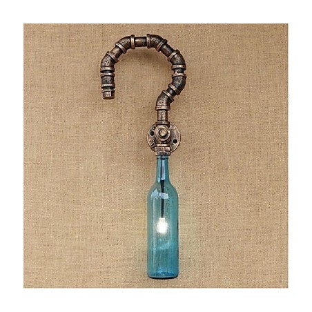 Retro American Village Creative Industry Wind Designer Water Bottle Wall Lamp Wall Light