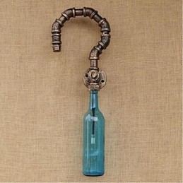 Retro American Village Creative Industry Wind Designer Water Bottle Wall Lamp Wall Light