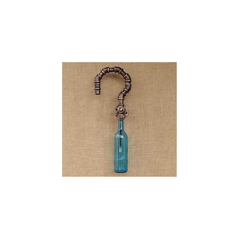 Retro American Village Creative Industry Wind Designer Water Bottle Wall Lamp Wall Light