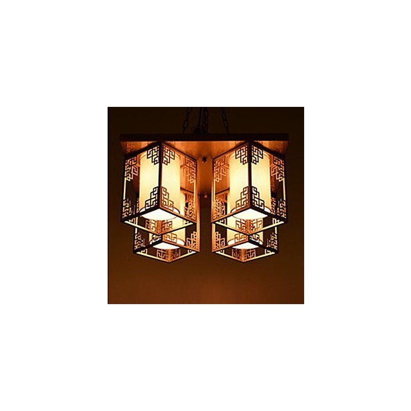 A Chinese Style Lamps Iron Ceiling Lighting Atmosphere
