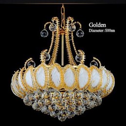 Modern Luxury Chandelier Crystal Pendant Light Diameter 50CM Contains 8 Bulbs
