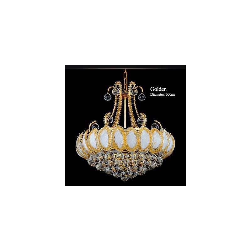 Modern Luxury Chandelier Crystal Pendant Light Diameter 50CM Contains 8 Bulbs