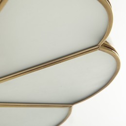 Traditional Classic Rustic Lodge Brass Metal Flush Mount