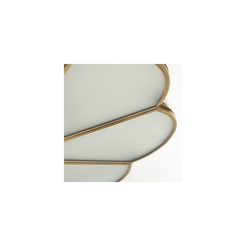 Traditional Classic Rustic Lodge Brass Metal Flush Mount