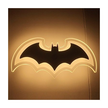 Modern Acrylic Bat Wall Light Bedside Lamp Wall Sconces Corridor LightsV