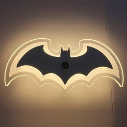 Modern Acrylic Bat Wall Light Bedside Lamp Wall Sconces Corridor LightsV