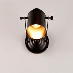 Vintage Black Metal Loft Wall Sconce Living Room Dining Room Hallway Cafe Bars Bar Wall Lamp