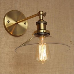 Modern Contemporary Country Retro Antique Brass Feature for Mini Style Ambient Wall Lighting