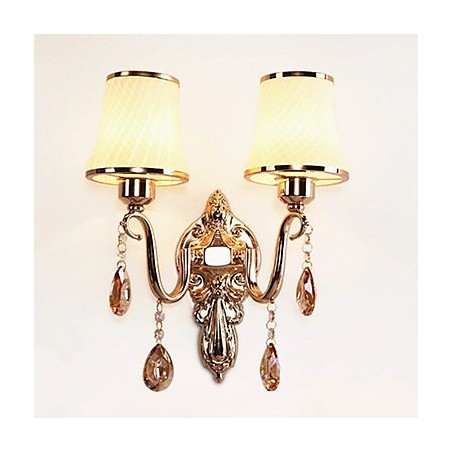 Modern Contemporary Electroplated Feature for Crystal Eye Protection Ambient Light Wall Lights