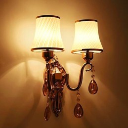 Modern Contemporary Electroplated Feature for Crystal Eye Protection Ambient Light Wall Lights