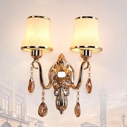 Modern Contemporary Electroplated Feature for Crystal Eye Protection Ambient Light Wall Lights