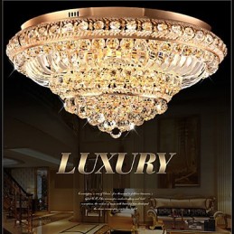 Modern Luxury Crystal Ceiling Light Absorb Dome Light Diameter 60CM