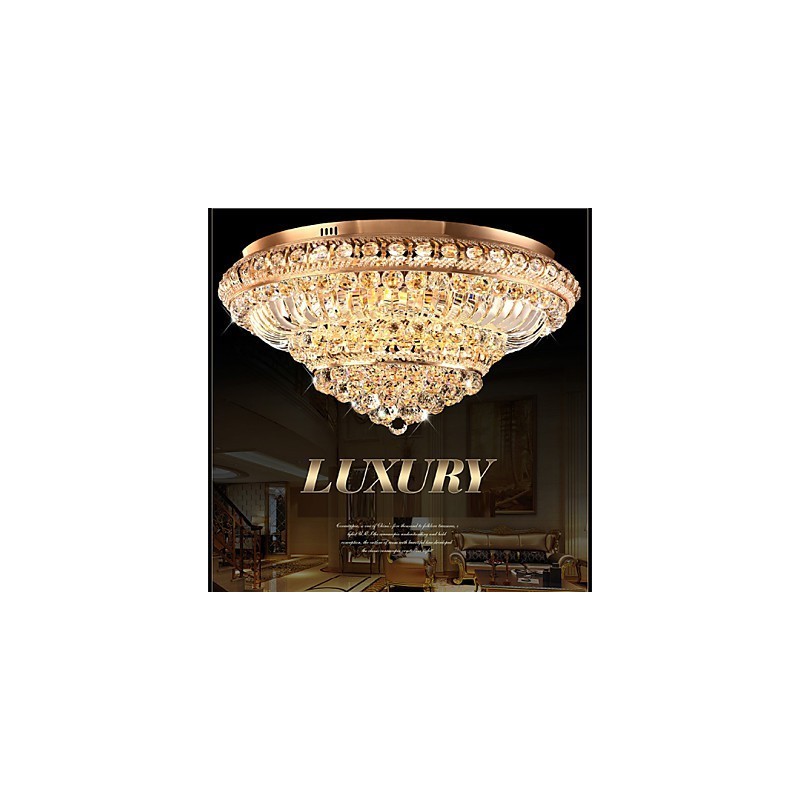 Modern Luxury Crystal Ceiling Light Absorb Dome Light Diameter 60CM