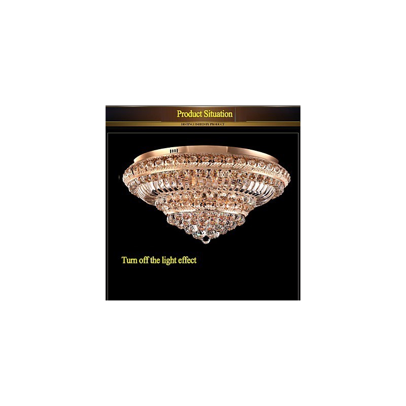 Modern Luxury Crystal Ceiling Light Absorb Dome Light Diameter 60CM