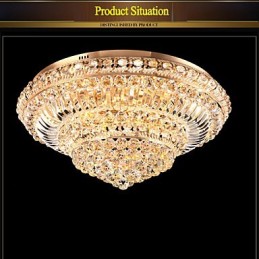 Modern Luxury Crystal Ceiling Light Absorb Dome Light Diameter 60CM