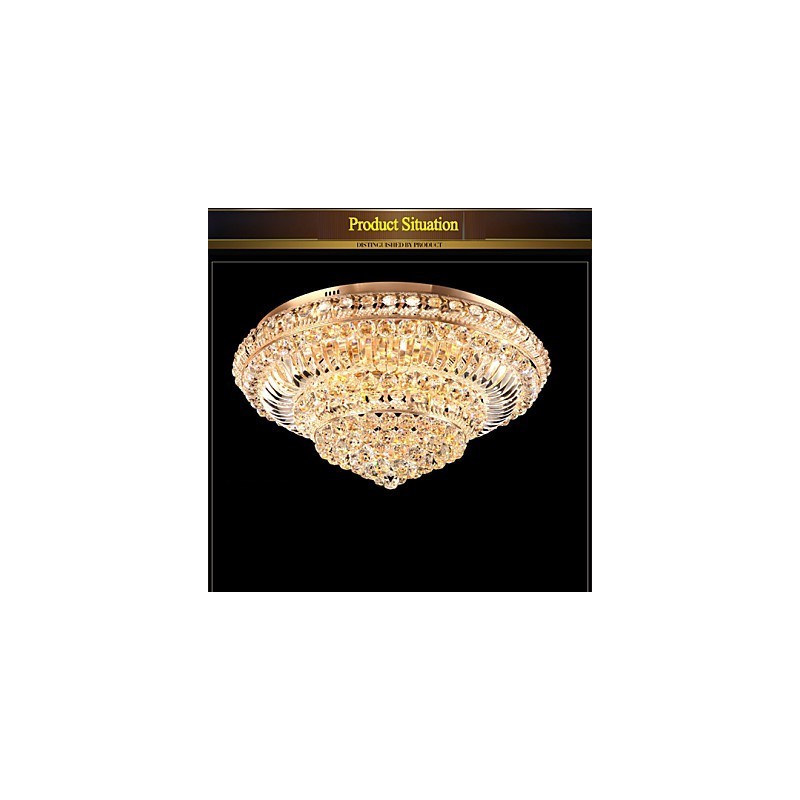 Modern Luxury Crystal Ceiling Light Absorb Dome Light Diameter 60CM