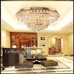 Modern Luxury Crystal Ceiling Light Absorb Dome Light Diameter 60CM