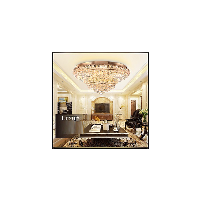 Modern Luxury Crystal Ceiling Light Absorb Dome Light Diameter 60CM