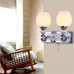 Modern Contemporary Electroplate Feature for Swing Arm Eye Protection Ambient Light Wall Sconces Wall Light