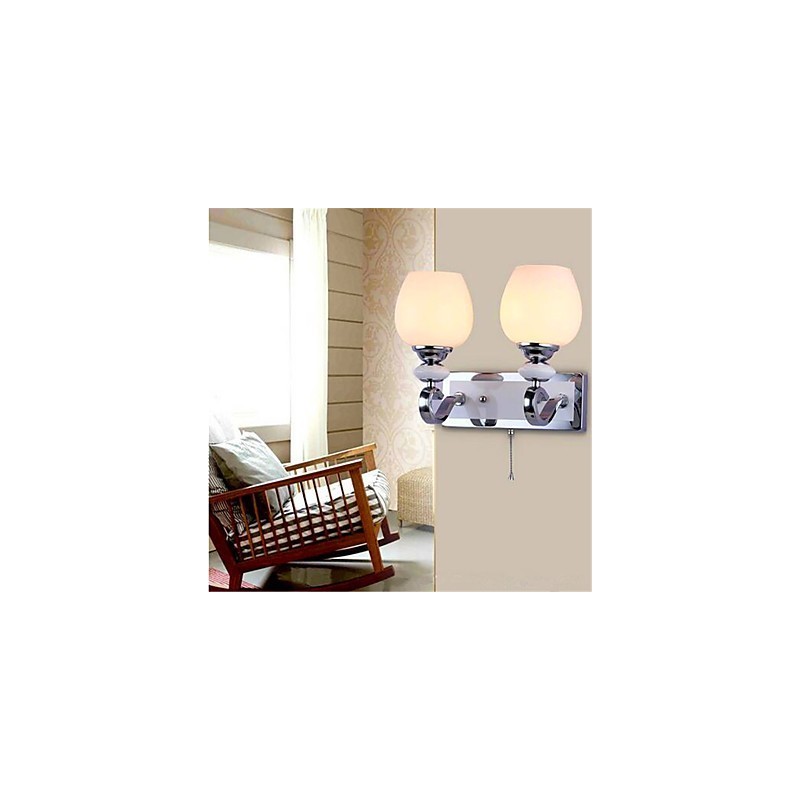 Modern Contemporary Electroplate Feature for Swing Arm Eye Protection Ambient Light Wall Sconces Wall Light