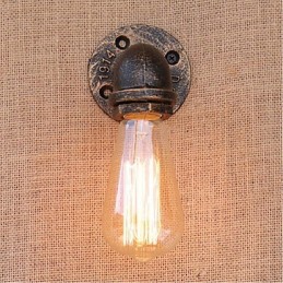 Nostalgia Simple Water Pipe Decorative Small Wall Lamp Wall Light