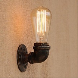 Nostalgia Simple Water Pipe Decorative Small Wall Lamp Wall Light