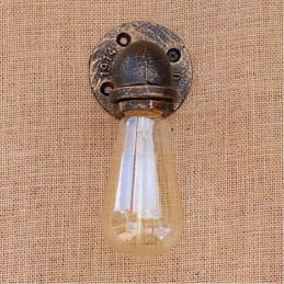 Nostalgia Simple Water Pipe Decorative Small Wall Lamp Wall Light