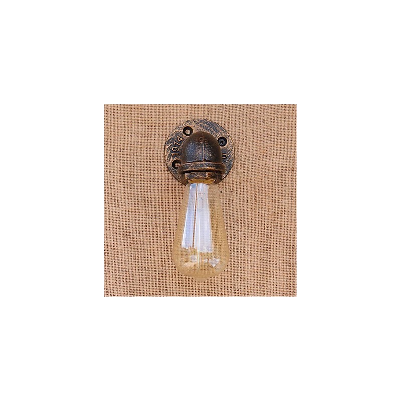 Nostalgia Simple Water Pipe Decorative Small Wall Lamp Wall Light