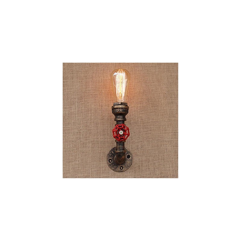 Nostalgia Simple Water Pipe Decorative Small Wall Lamp Wall Light