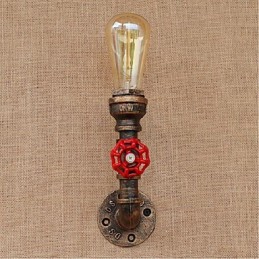 Nostalgia Simple Water Pipe Decorative Small Wall Lamp Wall Light